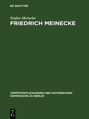 cover image of Friedrich Meinecke